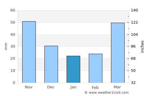Friendship average rain in January