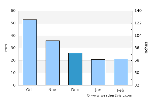 Garner average rain in December