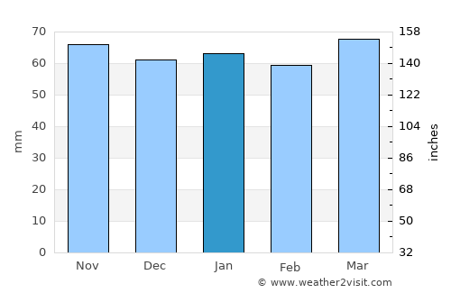 George average rain in January