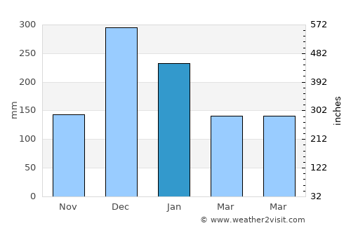 Georgetown average rain in January