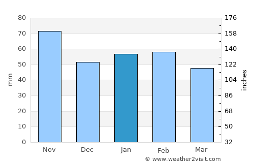 Gonzales average rain in January