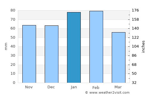 Goondiwindi average rain in January
