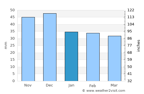 Gottlob average rain in January