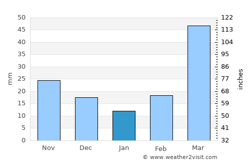 Grand Island average rain in January