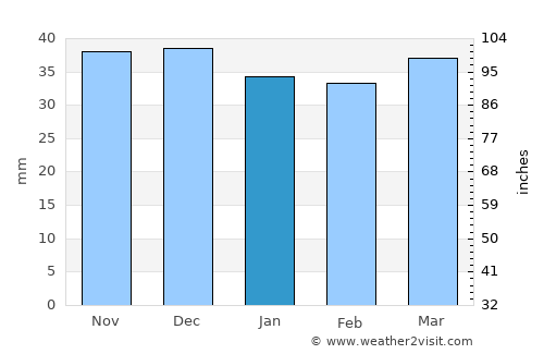 Grande Cache average rain in January
