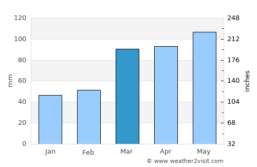 Greenville average rain in March