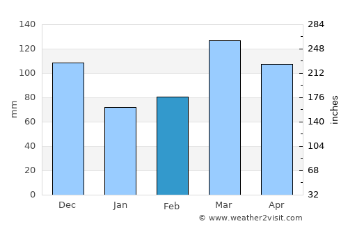 Greenville average rain in February