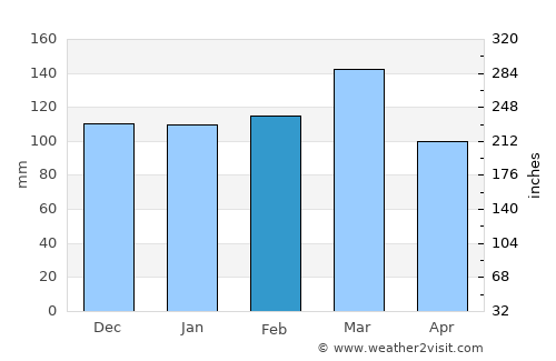 Greenville average rain in February