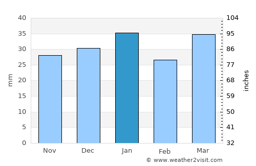 Griffith average rain in January