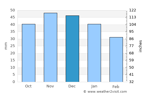 Gubkin average rain in December