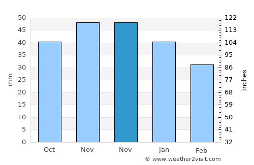Gubkin average rain in November