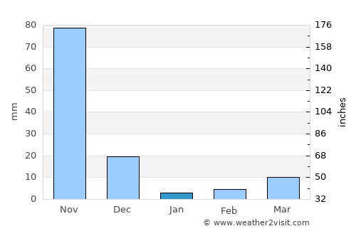 Güigüe average rain in January