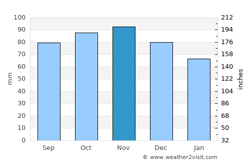 Haarlem average rain in November