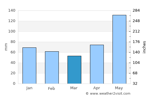 Hallettsville average rain in March