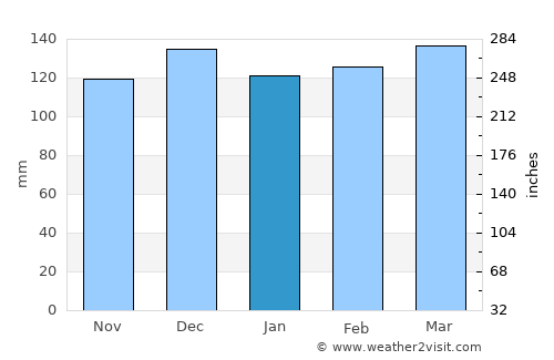 Hamburg average rain in January