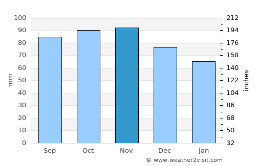 Hammerum average rain in November