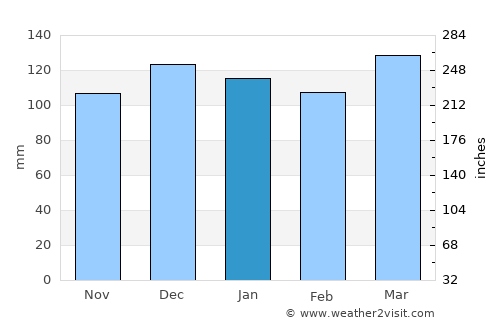 Hampton average rain in January