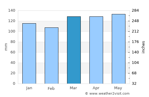 Hampton average rain in March