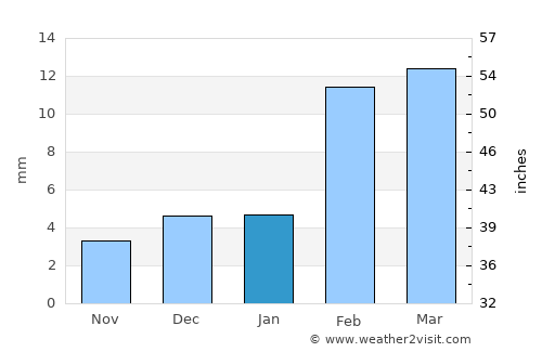 Hāsilpur average rain in January