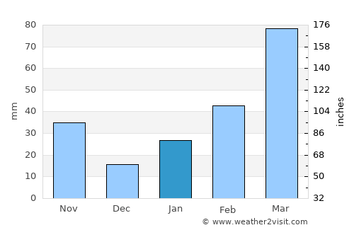 Hawassa average rain in January