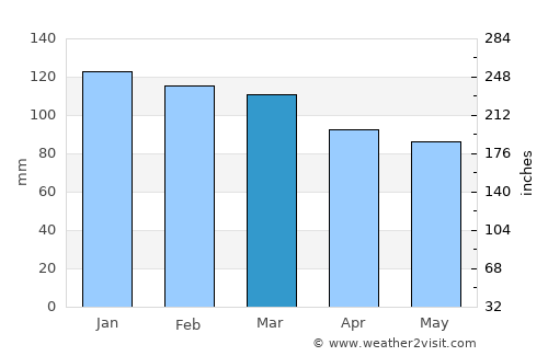 Hawkinsville average rain in March