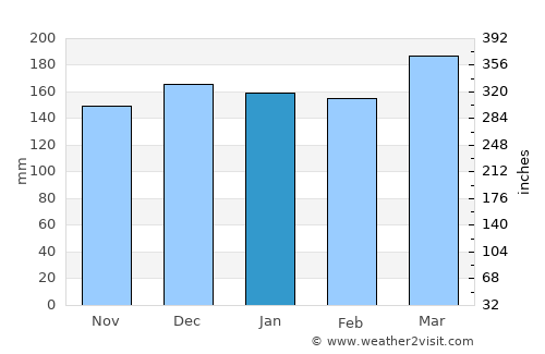 Hayesville average rain in January