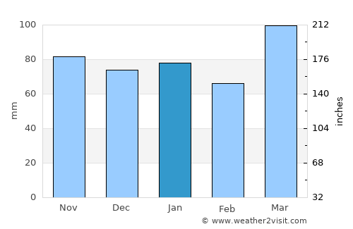 Hillsboro average rain in January