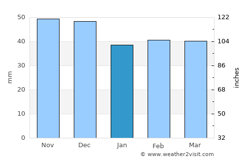 Hinova average rain in January