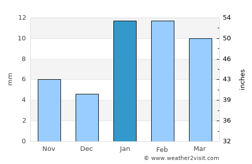 Hisār average rain in January