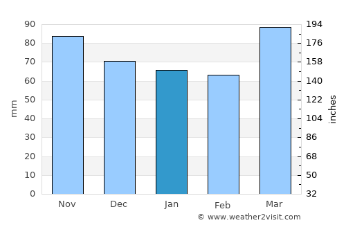 Hollidaysburg average rain in January