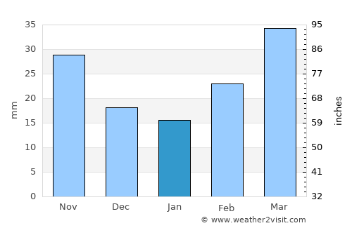 Hollis average rain in January