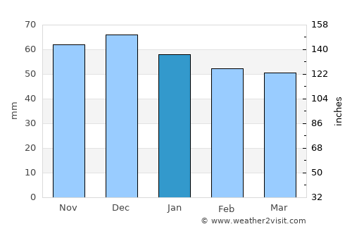 Homburg average rain in January
