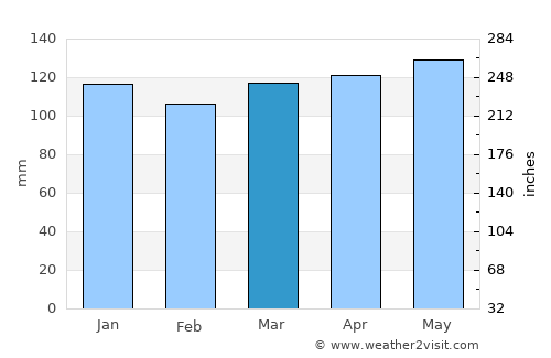 Homer average rain in March