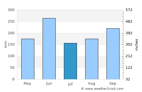 Homestead average rain in July
