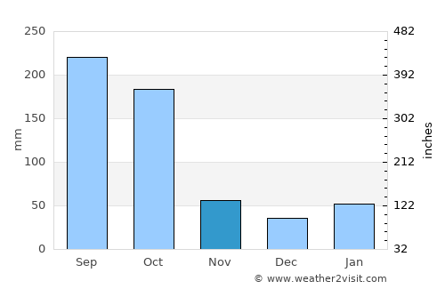 Homestead average rain in November