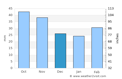 Horasan average rain in December