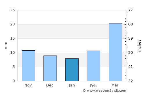 Hot Springs average rain in January