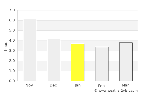 Humaitá average rain in January