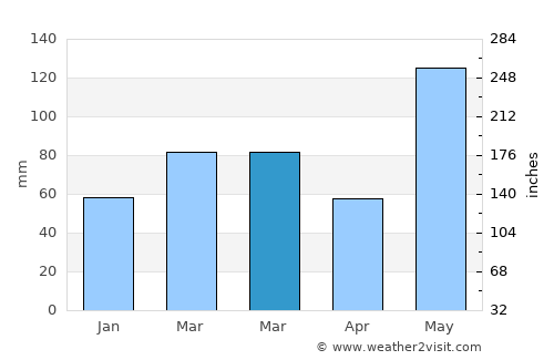 Hutchinson Island South average rain in March