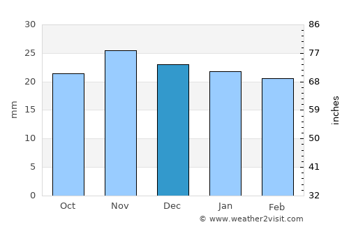 Idaho Falls average rain in December