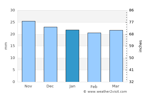 Idaho Falls average rain in January