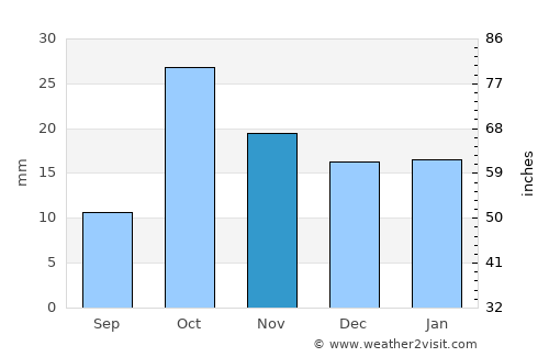 Iğdır average rain in November