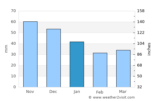Iitti average rain in January