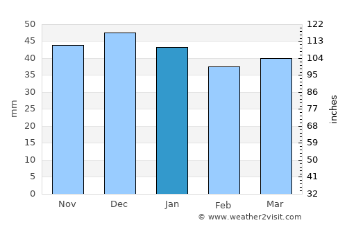 Ilva Mare average rain in January