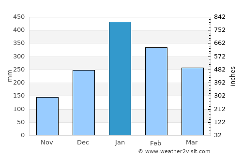 Indramayu average rain in January
