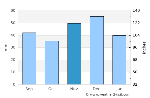 Ineu average rain in November