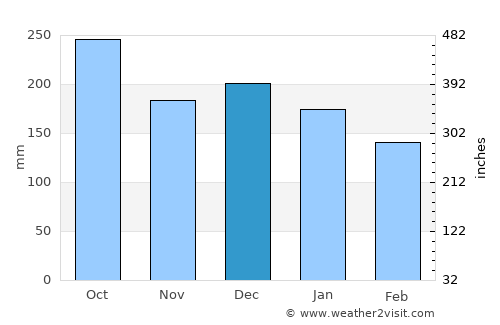 Inndyr average rain in December