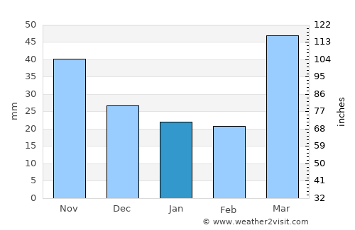 Inver Grove Heights average rain in January