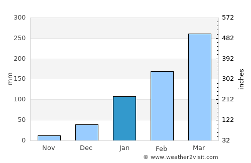 Ipu average rain in January