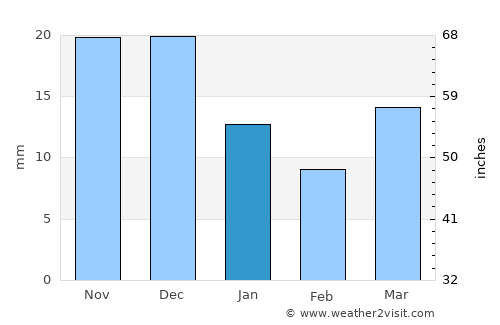 Irkutsk average rain in January